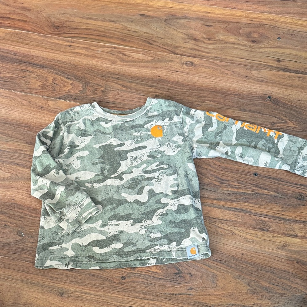 Camouflage Long Sleeve Kids Shirt